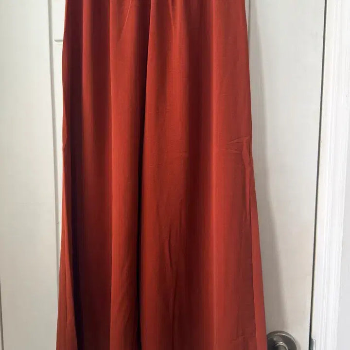 [BUNJANG] ZARA Burgundy Flowy Wide Leg Pants / ZARA 찰랑 와이드 팬츠 버건디