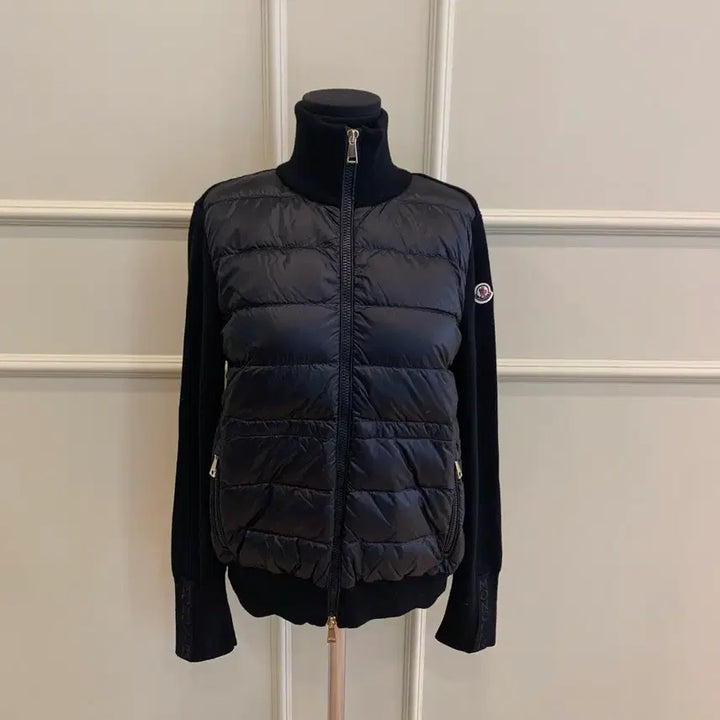 [BUNJANG] Moncler Knit Down Padding Mix Cardigan Black S / 267000533 몽클레어 니트 다운 패딩 믹스 가디건 블랙 S