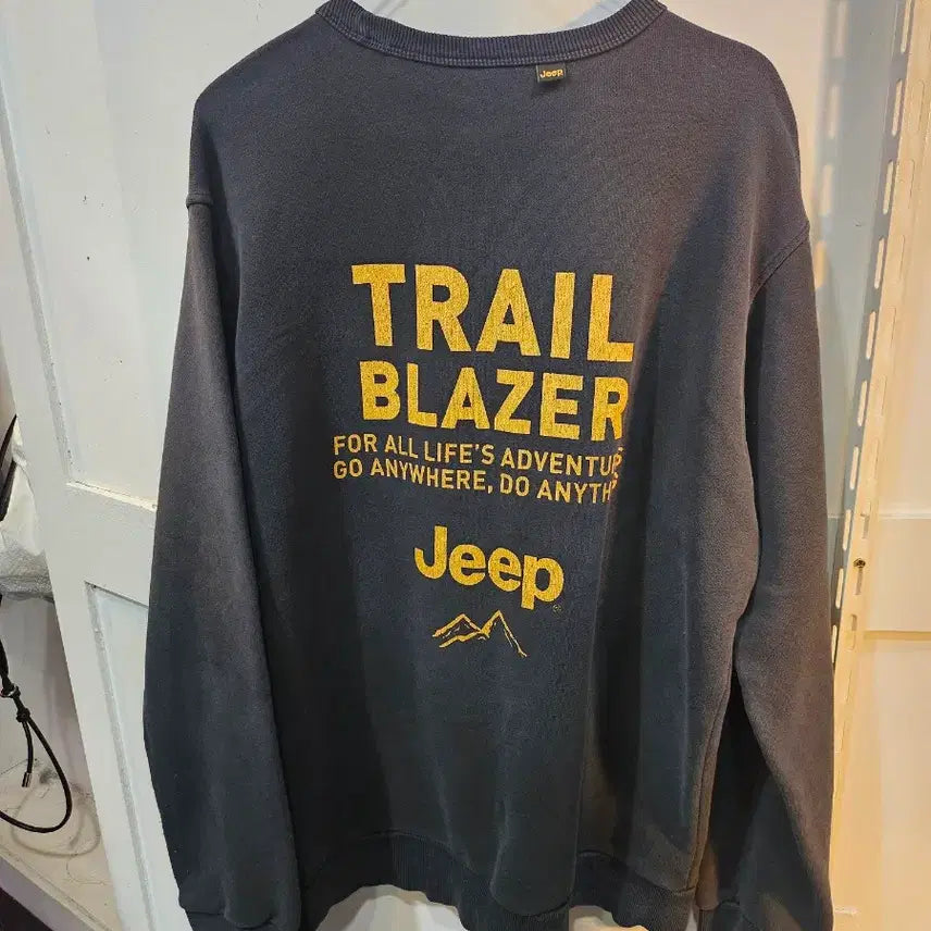 [BUNJANG] Jeep Black Sweatshirt T-shirt / <만원빈티지>지프 블랙 맨투맨 티셔츠