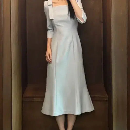 [BUNJANG] Floeum Starlight Blue Long Dress / 플로움 스타이블루원피스