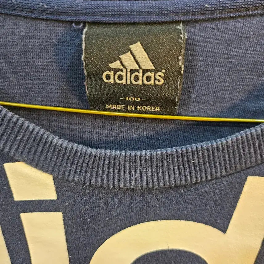 [BUNJANG] Adidas Big Logo Navy Sweatshirt / <만원빈티지>아디다스 빅로고 네이비 맨투맨 티셔츠