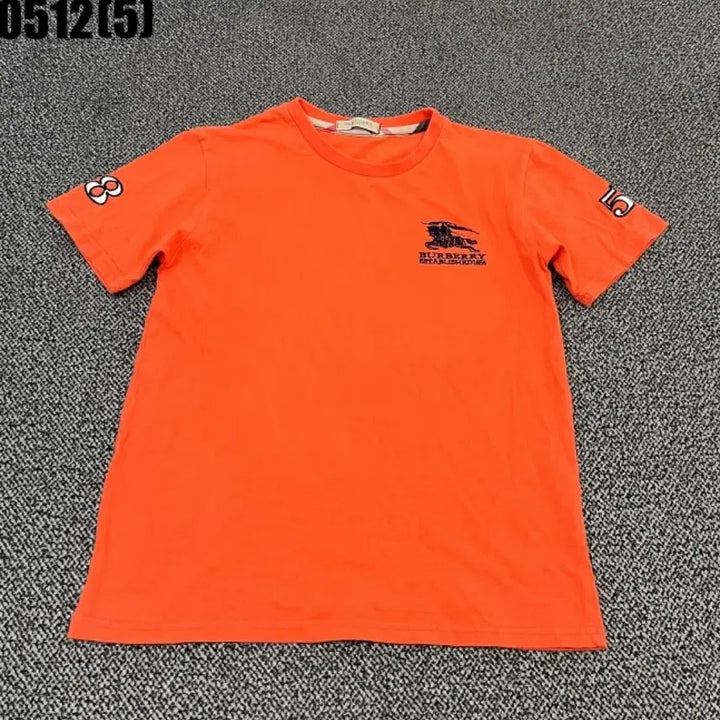 [BUNJANG] Burberry Orange Short Sleeve T-Shirt / 버버리 오렌지색 반팔 티셔츠