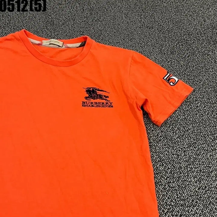 [BUNJANG] Burberry Orange Short Sleeve T-Shirt / 버버리 오렌지색 반팔 티셔츠