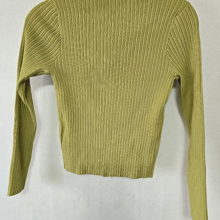 [BUNJANG] Sandro Gold Button Knit Cardigan Green / 산드로 골드버튼 니트 가디건 그린