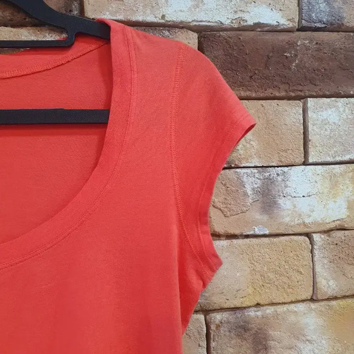 [BUNJANG] Theory Orange Short Sleeve T-Shirt / Theory 띠어리 오렌지 반팔 티셔츠
