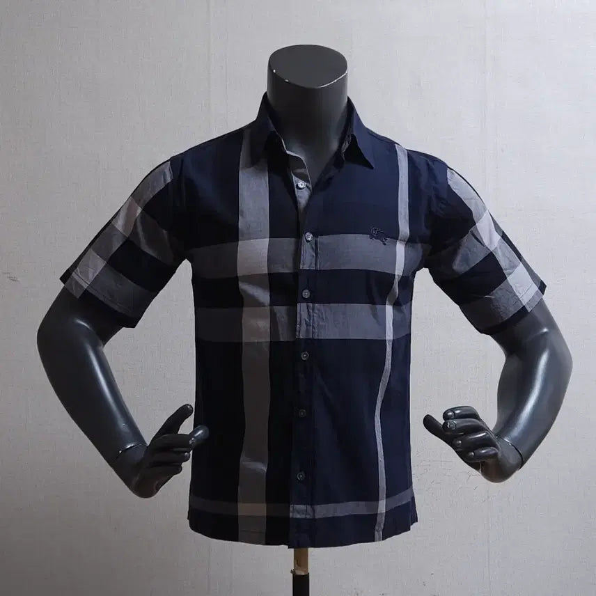 [BUNJANG] Burberry Check Short Sleeve Shirt Men&