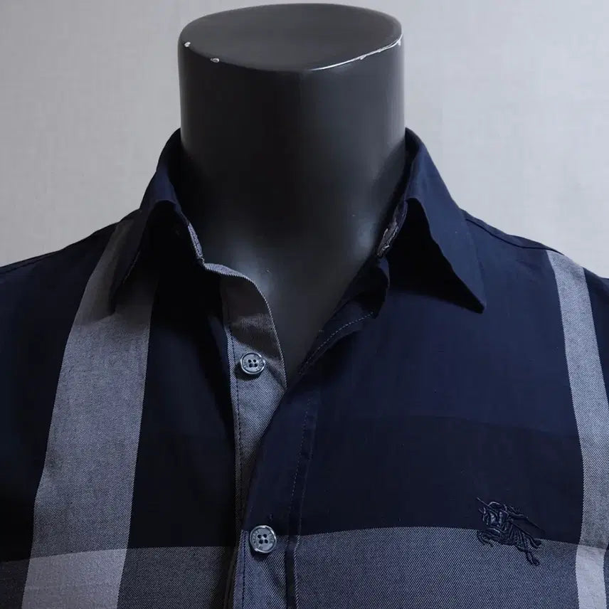 [BUNJANG] Burberry Check Short Sleeve Shirt Men&