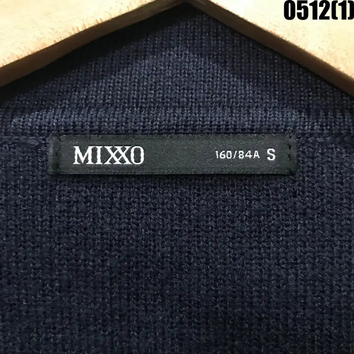 [BUNJANG] MIXXO Navy Color Block Cardigan (Size S) / MIXXO 미쏘 네이비 배색 가디건 s