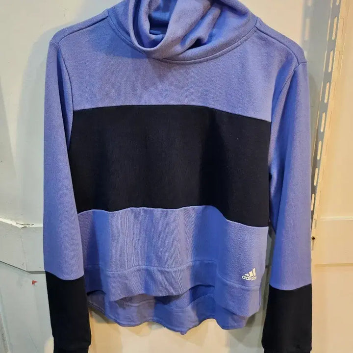 [BUNJANG] Adidas Purple/Black High Neck Sweatshirt / <만원빈티지>아디다스 퍼플/블랙 하이넥 맨투맨