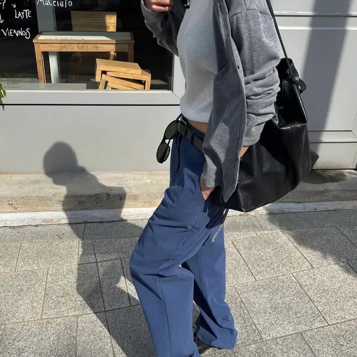 [BUNJANG] Feminique Blue Chino Pants - Size S / 새상품 페미니크 블루치노팬츠 s