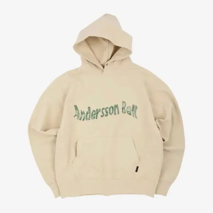 [BUNJANG] Andersson Bell New AB Logo Embroidery Hoodie Ivory 2XL / [앤더슨벨] 뉴 AB 로고 엠브로더리 후드 아이보리 (2XL)
