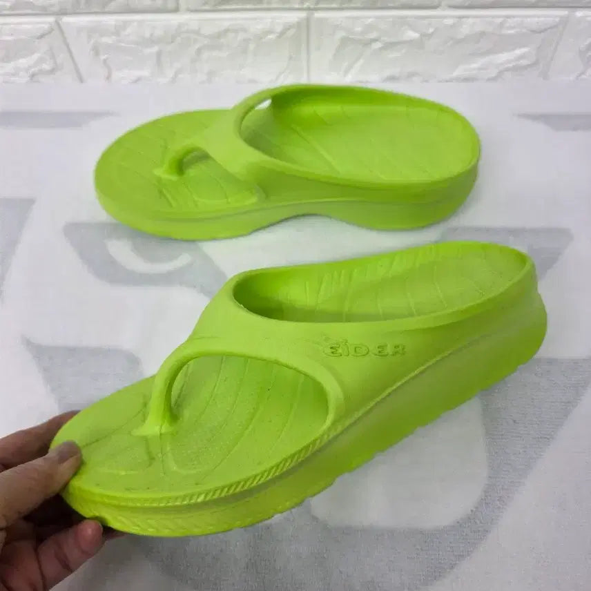 [BUNJANG] EIDER Flip-Flops Lime Green 240 / EIDER 플립플랍 라임색 240