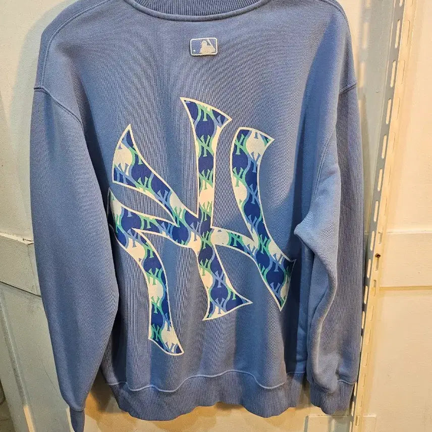 [BUNJANG] MLB New York Yankees Blue Sweatshirt / <만원빈티지>MLB 뉴욕 양키스 블루 맨투맨 티셔츠