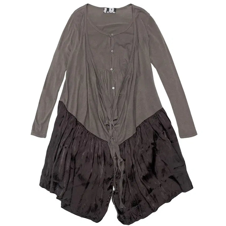 [BUNJANG] Gomme Draping Layered Cardigan / 고무 (Gomme)