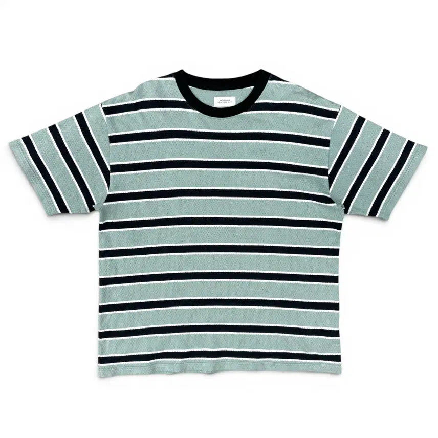 [BUNJANG] Saturdays New York City Striped Mesh T-Shirt / Saturdays New York City 스트라이프 티셔츠