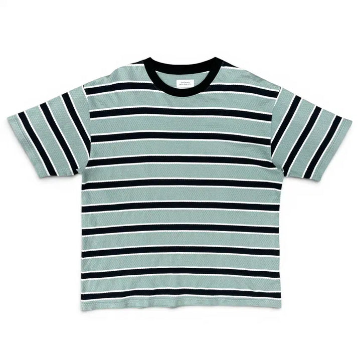 [BUNJANG] Saturdays New York City Striped Mesh T-Shirt / Saturdays New York City 스트라이프 티셔츠