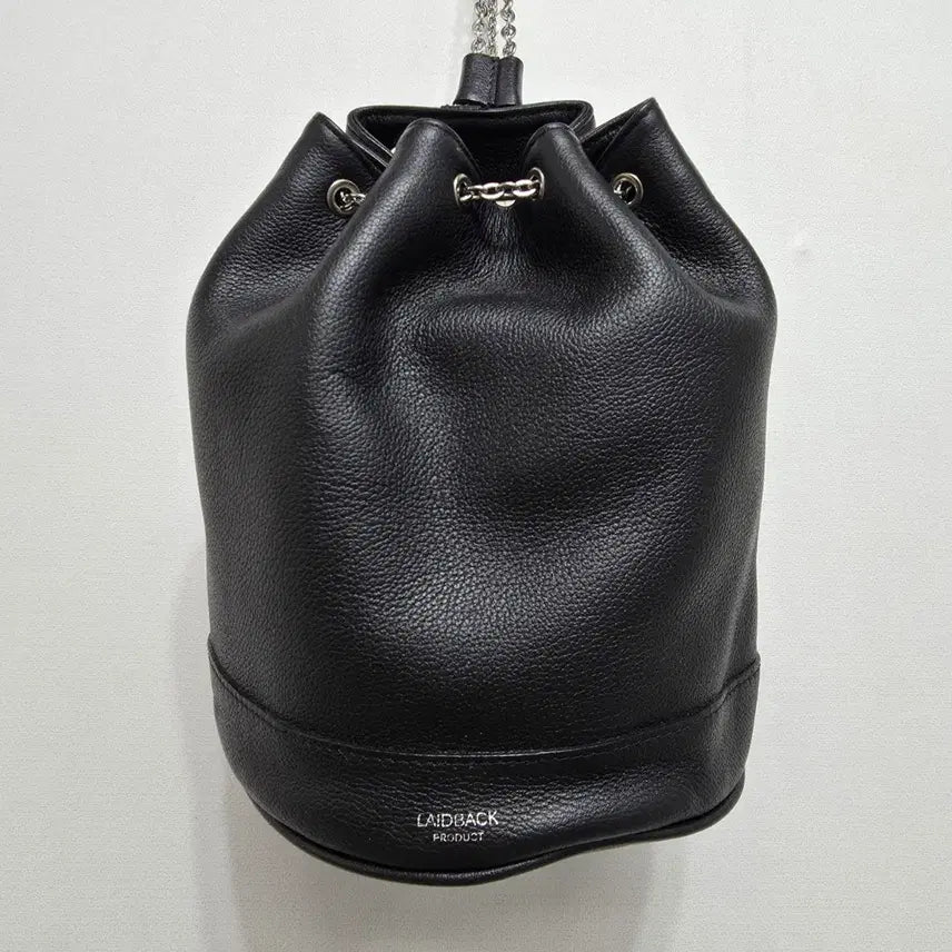 [BUNJANG] RAIDBACK Sand Chain Bucket Bag Black / 레이드백 샌드 체인 버킷백 블랙