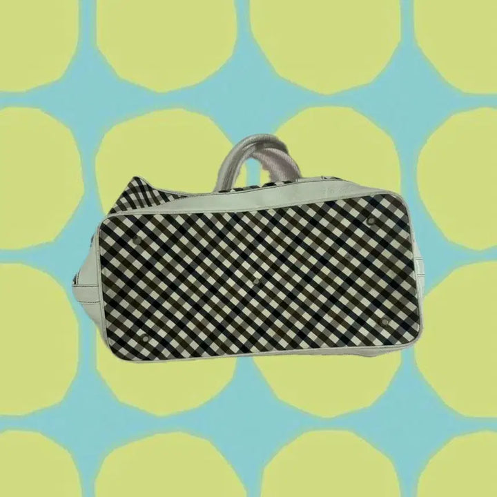[BUNJANG] Mori Hagumi Nerd Preppy Check Vintage Tote Bag / 모리 하구미 너드 프레피 체크 빈티지 토트백 가방
