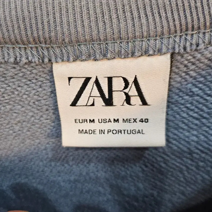 [BUNJANG] ZARA Blue Sweatshirt / <만원빈티지>자라 블루 맨투맨 티셔츠