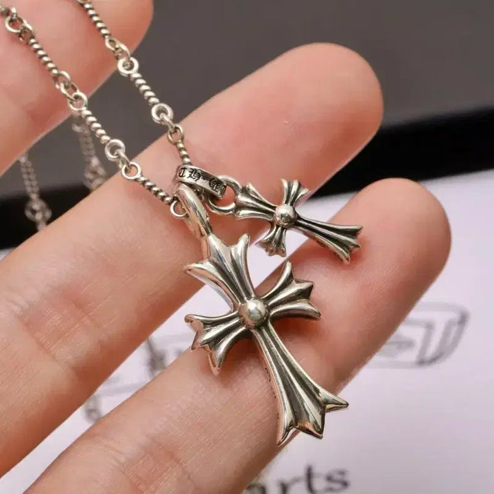 [BUNJANG] Chrome Hearts Classic Cross Necklace Sterling Silver / 크롬하츠 클래식 크로스 목걸이