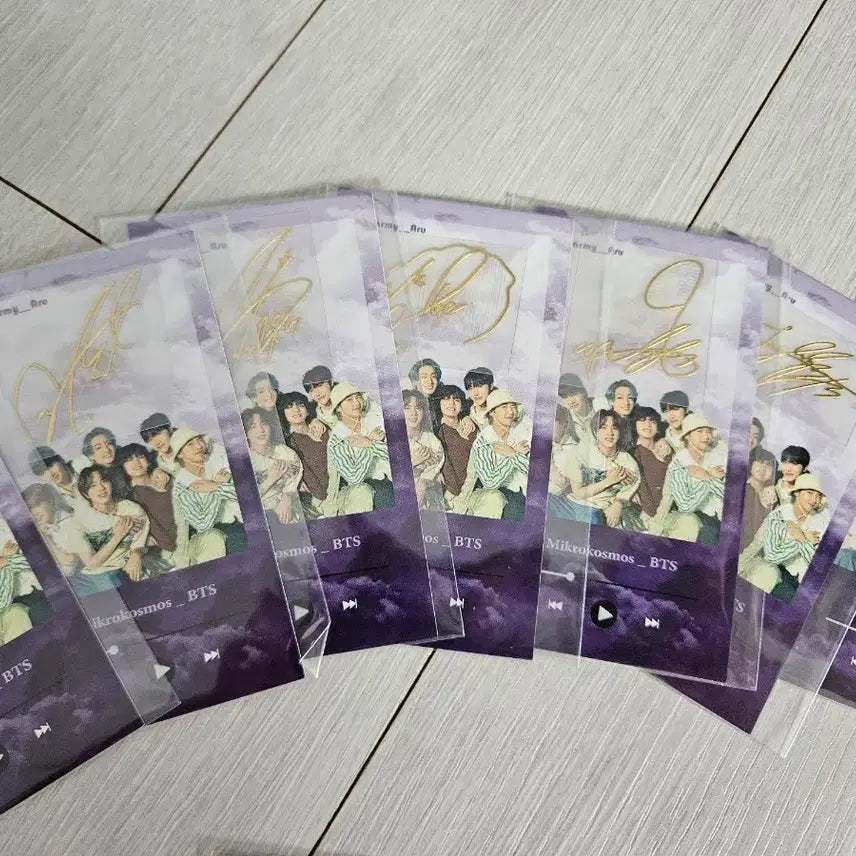 [BUNJANG] BTS Autographed Electric Ticket Charm Sticker Set / 방탄소년단 BTS 싸인 전차스 스티커 세트