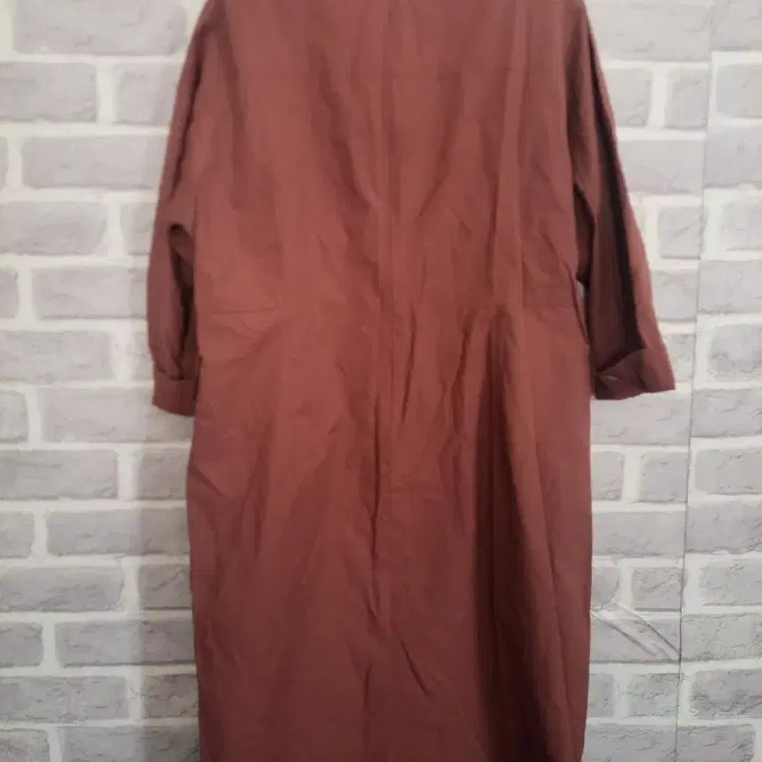 [BUNJANG] Olivia Lauren 3/4 Sleeve Brown Long Dress / 올리비아로렌 칠부 브라운 원피스100/알뜰한여우