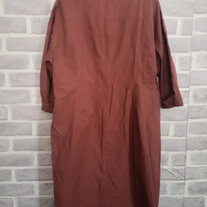 [BUNJANG] Olivia Lauren 3/4 Sleeve Brown Long Dress / 올리비아로렌 칠부 브라운 원피스100/알뜰한여우