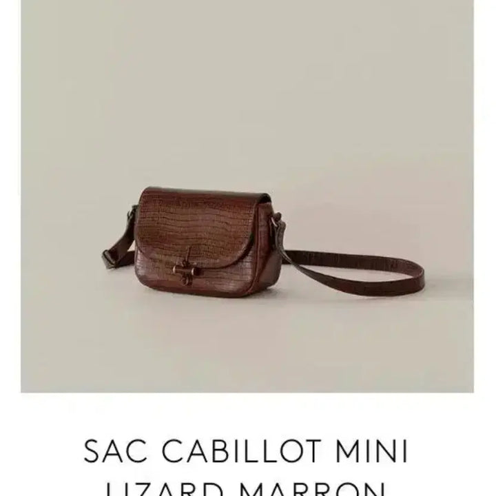 [BUNJANG] TUTIE Cabio Mini Lizard Marron Bag / 투티에 카비요 미니 리자드마롱