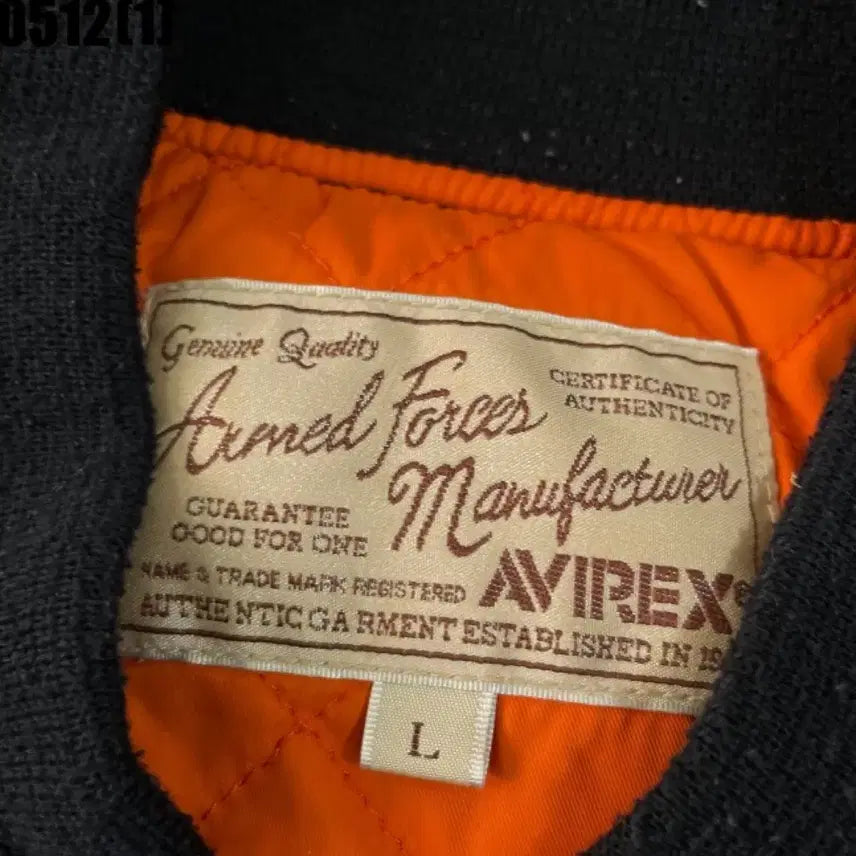 [BUNJANG] Avirex MA-1 Sky Cadet Flight Jumper Black / 아비렉스 MA-1 스카이 카뎃 항공점퍼 블랙