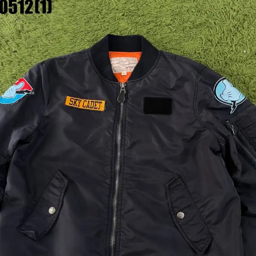 [BUNJANG] Avirex MA-1 Sky Cadet Flight Jumper Black / 아비렉스 MA-1 스카이 카뎃 항공점퍼 블랙