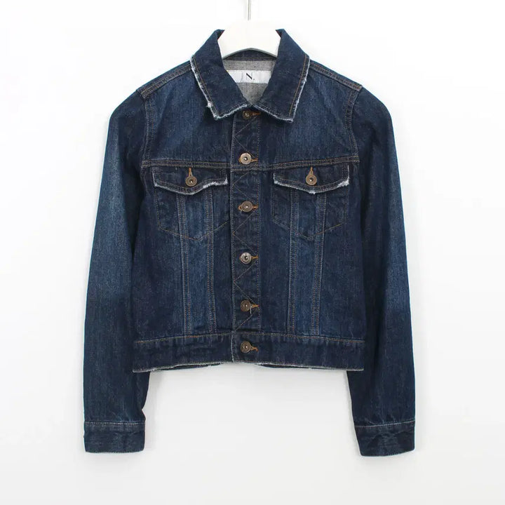 [BUNJANG] Vintage Japanese Medium Wash Denim Jacket / 일본 빈티지 중청 데님 청 자켓