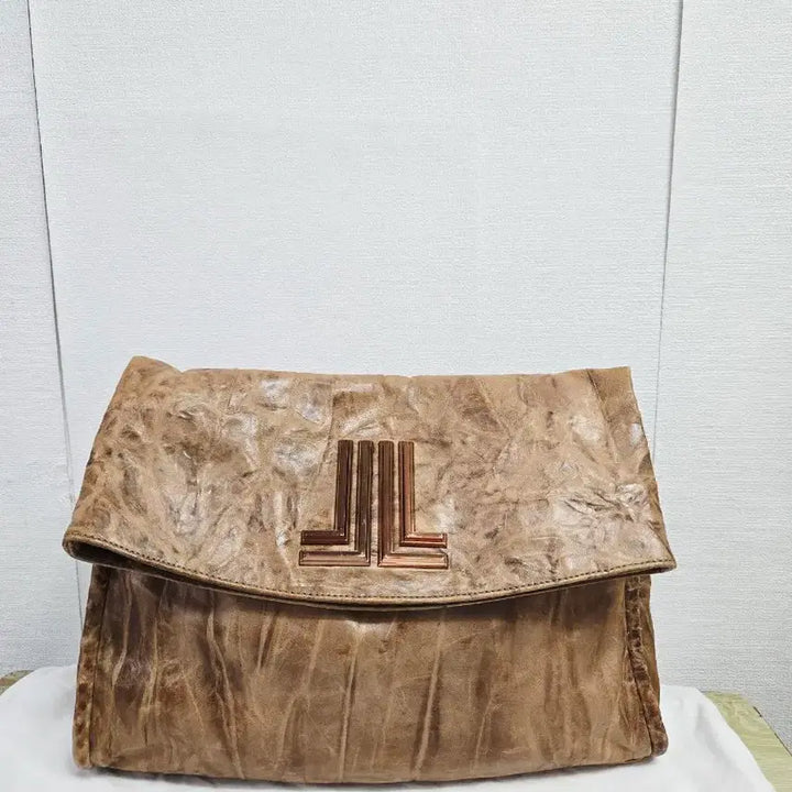 [BUNJANG] Lanvin Brown Leather Clutch Bag / 랑방 가죽 클러치백 브라운