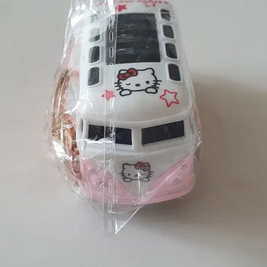 [BUNJANG] Hello Kitty Pink Mini Car Keychain / 헬로키티 자동차 미니카 피규어 핑크 키링 새상품
