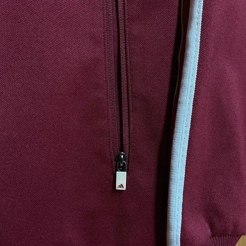 [BUNJANG] Adidas Full Zip Track Jacket Burgundy / 아디다스 집업져지 버건디