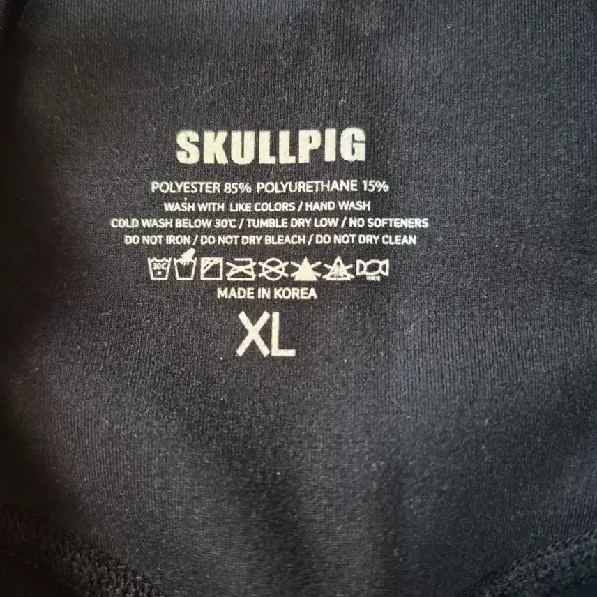 [BUNJANG] Skullpig High-Waist Leggings Black XL / [정품] 스컬피그(SKULLPIG) 하이웨이스트 레깅스 블랙 - XL
