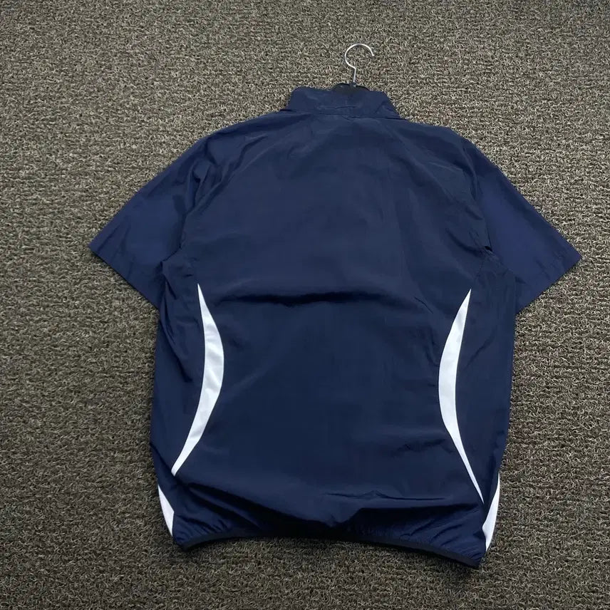 [BUNJANG] Descente Half-Zip Short-Sleeve Warm-up Top / 데상트 반집업 반팔 웜업
