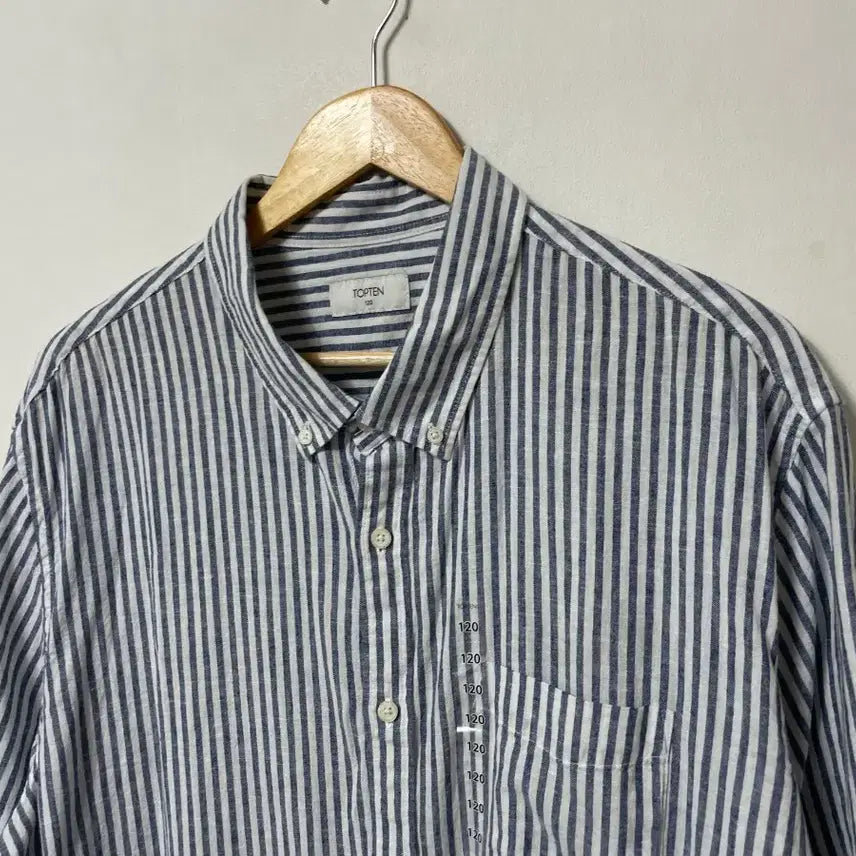 [BUNJANG] TOPTEN Linen Blend Relaxed Fit Short Sleeve Shirt / 115-120 TOPTEN 린넨 마 루즈핏 반팔 셔츠 남방 정품