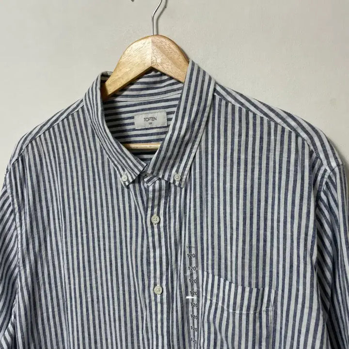 [BUNJANG] TOPTEN Linen Blend Relaxed Fit Short Sleeve Shirt / 115-120 TOPTEN 린넨 마 루즈핏 반팔 셔츠 남방 정품