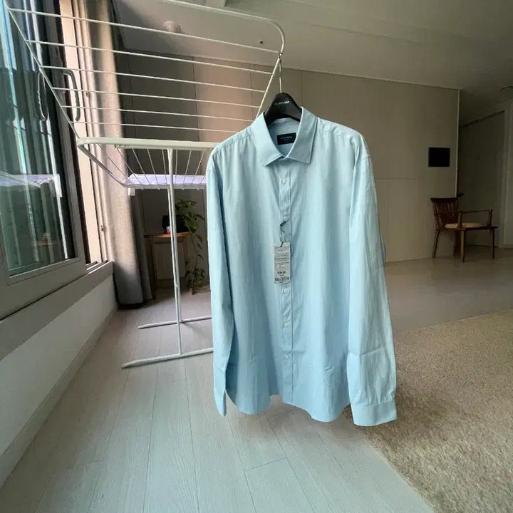 [BUNJANG] Mind Bridge Twill Dress Shirt Blue / 마인드브릿지(새상품) 트윌 드레스 셔츠 110