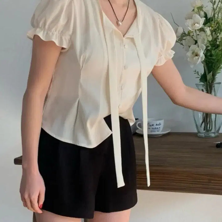 [BUNJANG] Memo New Satin Blouse / 여름 새틴블라우스 메모 memo
