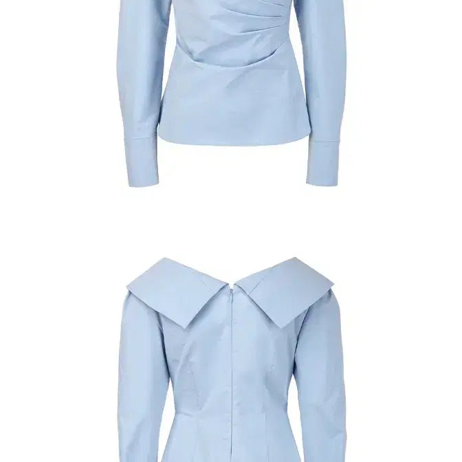 [BUNJANG] Bau Blue Blouse / Bau 블라우스 블루