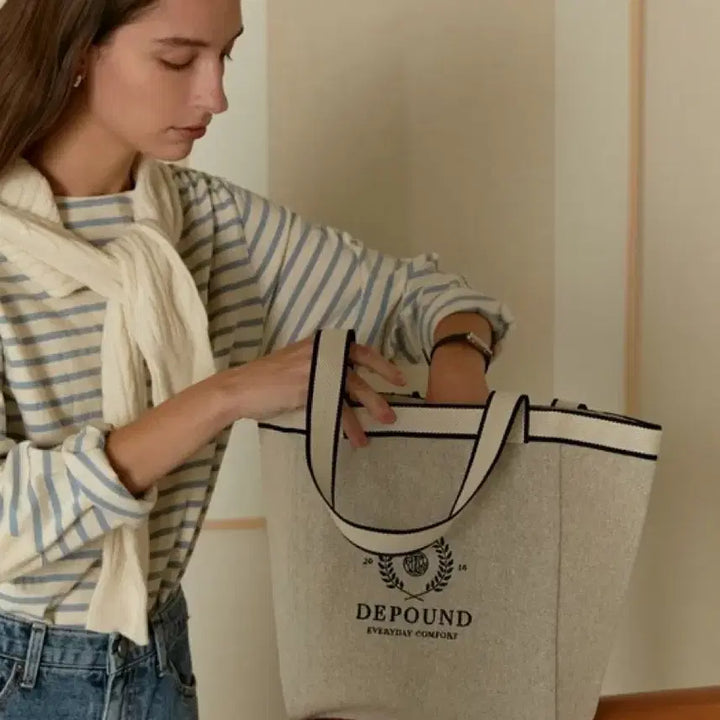 [BUNJANG] Depound Joy Canvas Bag / 드파운드 조이 캔버스백