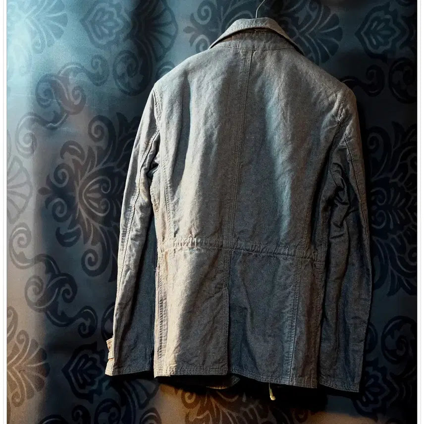 [BUNJANG] ICCA Linen Cotton Grey Work Jacket - Medium / 일본, ICCA 린넨 코튼 그레이 워크 재킷 M
