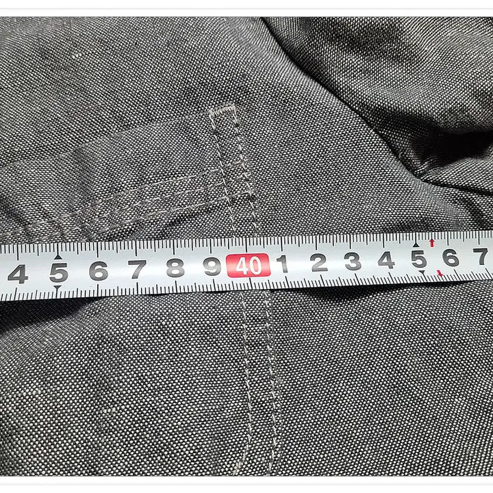 [BUNJANG] ICCA Linen Cotton Grey Work Jacket - Medium / 일본, ICCA 린넨 코튼 그레이 워크 재킷 M