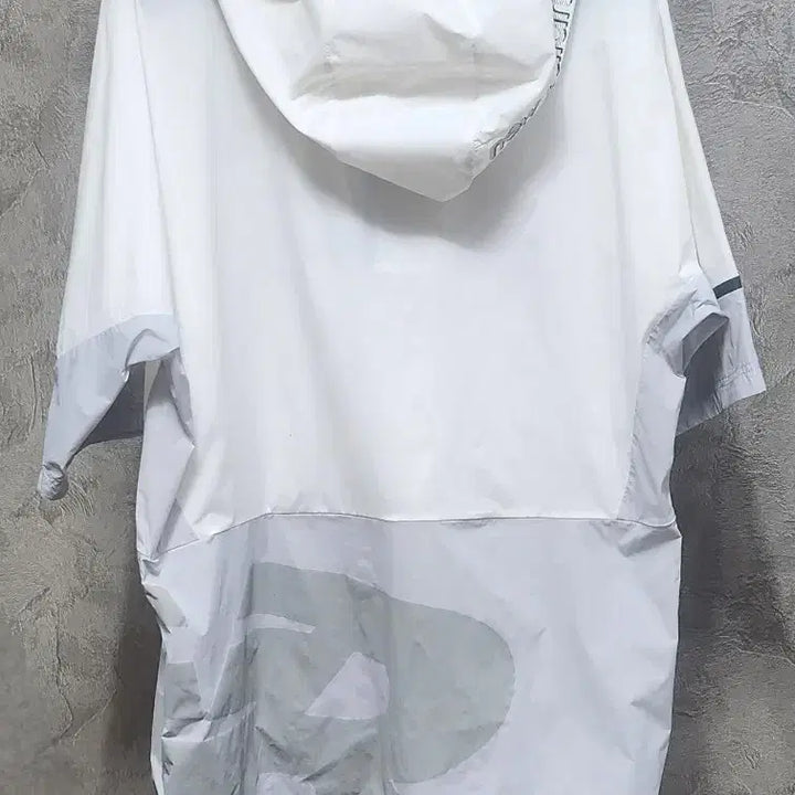 [BUNJANG] New Balance White Short Sleeve Anorak Hoodie / 뉴발란스 반팔 아노락 화이트 후드티