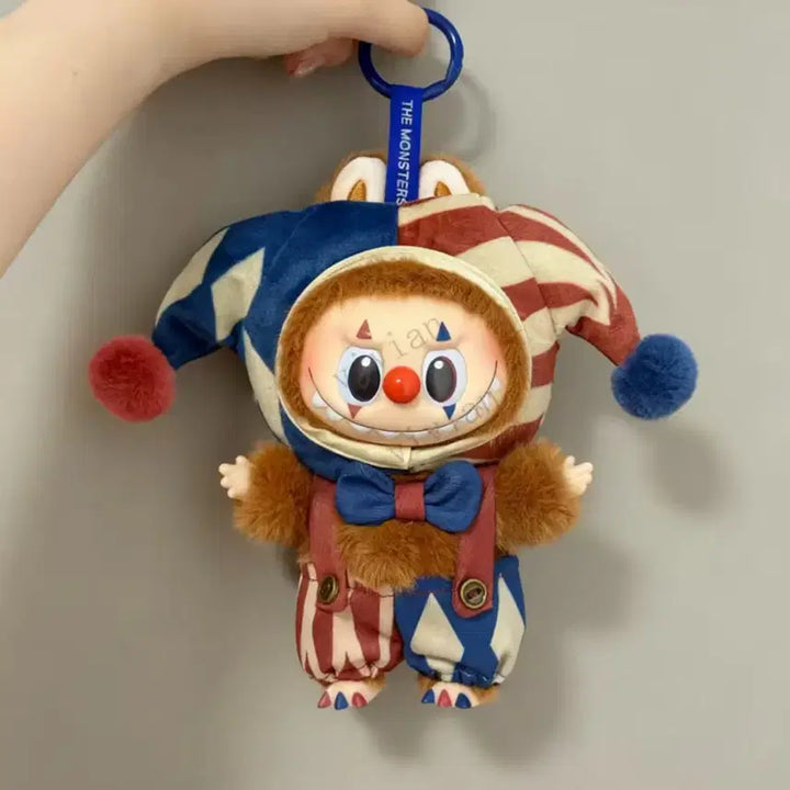 [BUNJANG] W Sour Serious Juggling Rabbit Costume for 15-17cm Dolls / 광대(저글링) 라부부 코스튬 의상 (15~17cm인형용)