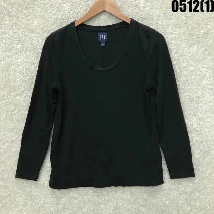 [BUNJANG] GAP Black Long Sleeve T-Shirt - Size S / GAP 갭 블랙 긴팔 티셔츠 s