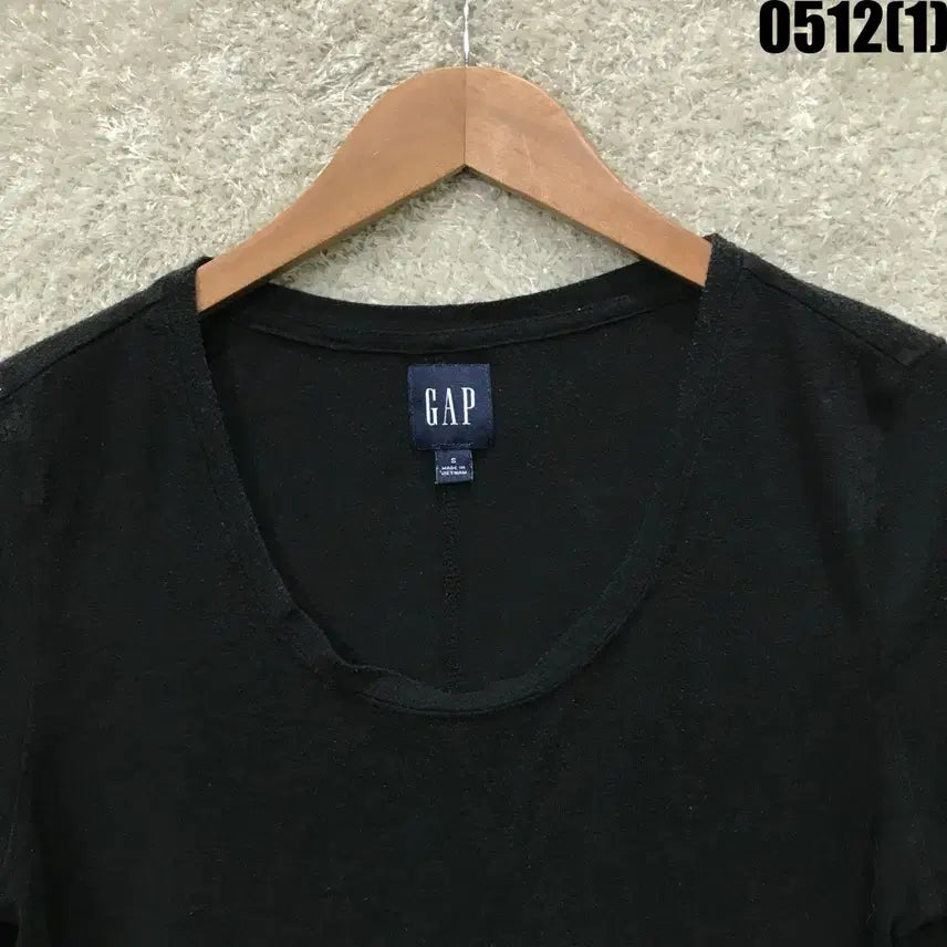 [BUNJANG] GAP Black Long Sleeve T-Shirt - Size S / GAP 갭 블랙 긴팔 티셔츠 s