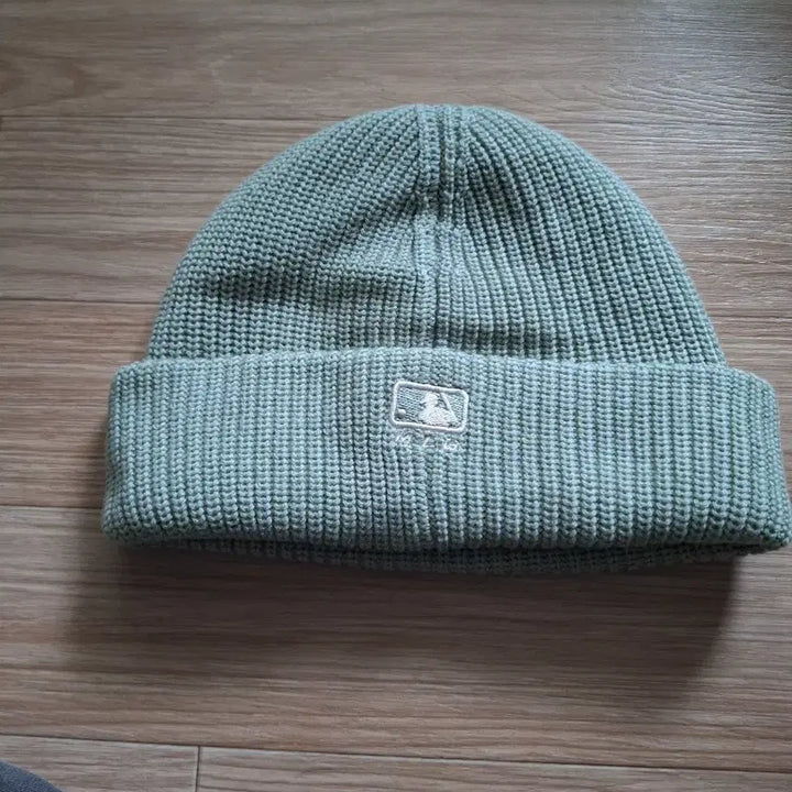 [BUNJANG] Boston B Logo Knit Short Beanie - Mint / 보스턴 B 로고 니트 숏비니 민트