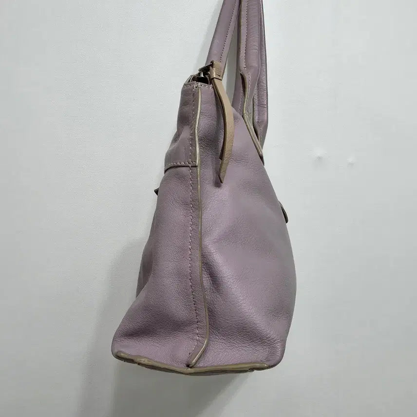 [BUNJANG] BREE Lavender Leather Tote Bag / BREE 브리 라벤더 레더 토트백